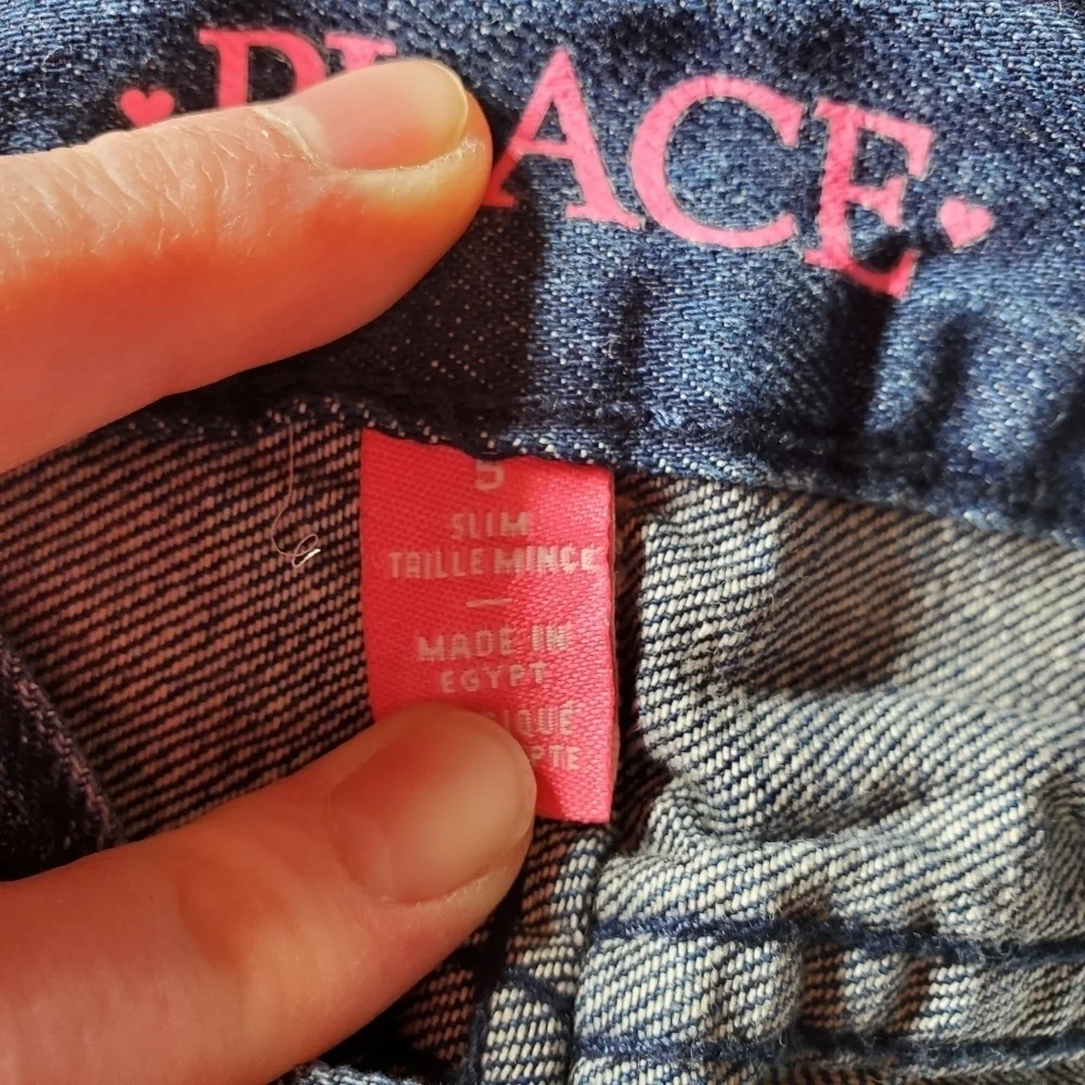 The Children's Place Girls Size 4/5 2 Pc Matching Outfit EUC Blue Red